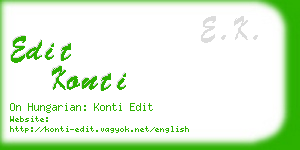 edit konti business card